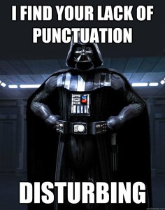 Star Wars Punctuation Meme